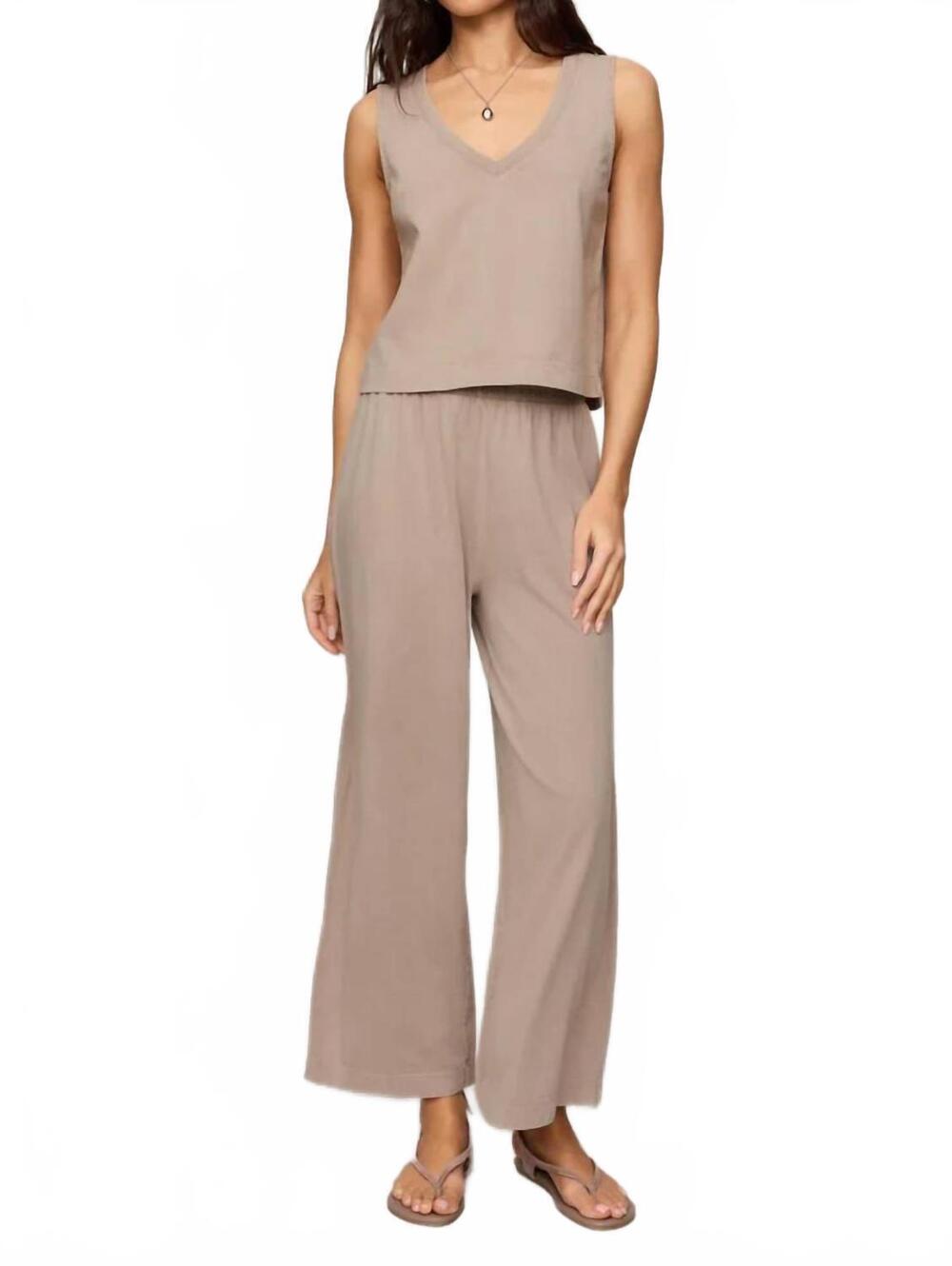 NEW Z SUPPLY scout jersey pants in stone gray